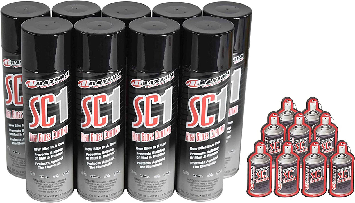 Maxima SC1 Clear Coat 17.2 Fl oz With 9 SC1 Scented Air Freshener (9-Pack)