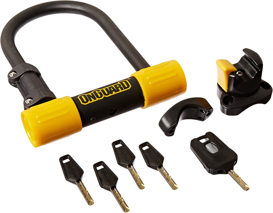 OnGuard Bulldog Mini DT U-Lock (w/ 4' Cinch Loop Cable)